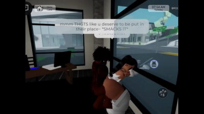 Thick Ro-THOT gets pulled over by cop for speeding, ended up getting the pounding of her life to avoid jailtime  | Roblox Brookhaven