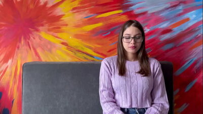 Latina College Student with Glasses Fucks Professor to Pass Her First Year English Class