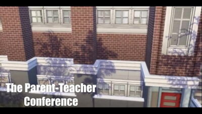 SimRelations: stepmom smooths things over with stepson’s recently divorced teacher at parent conference (Sims 4)